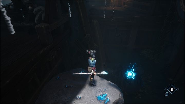 Aby jednak się tam dostać, musicie jeszcze aktywować jedną skałę - Kena Bridge of Spirits: Help the Woodsmith - solucja, opis przejścia - Kena Bridge of Spirits - poradnik do gry