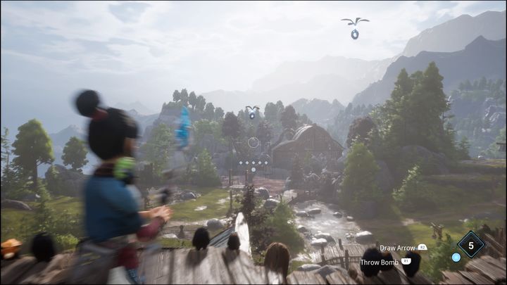 Na platformie na której znajdował się kwiat, znajduje się również wyzwanie strzeleckie - Kena Bridge of Spirits: Adiras Love - solucja, opis przejścia - Kena Bridge of Spirits - poradnik do gry