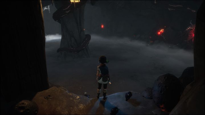 Przeskoczcie przez pierwszą dziurę na drugą stronę - Kena Bridge of Spirits: Adiras Fear - solucja, opis przejścia - Kena Bridge of Spirits - poradnik do gry