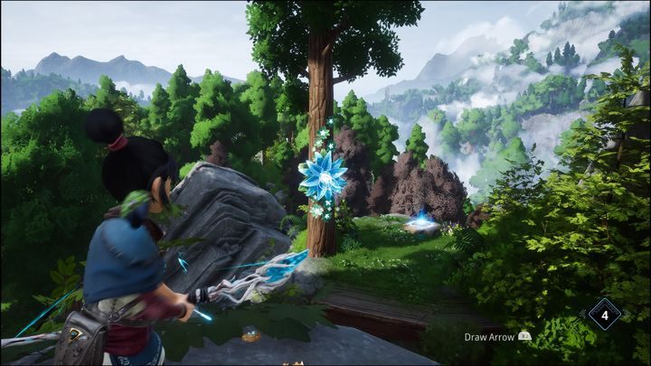 Trzeci sposób będzie możliwy dopiero w momencie, gdy odblokujecie łuk - Kena Bridge of Spirits: Eksploracja - Kena Bridge of Spirits - poradnik do gry