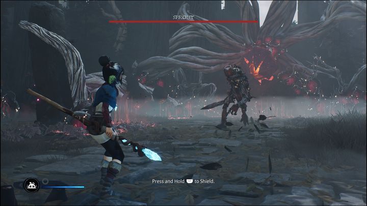 Sprout to pierwszy potężniejszy przeciwnik, który stanie Wam na drodze - Kena Bridge of Spirits: Sprout - boss, jak pokonać? - Kena Bridge of Spirits - poradnik do gry