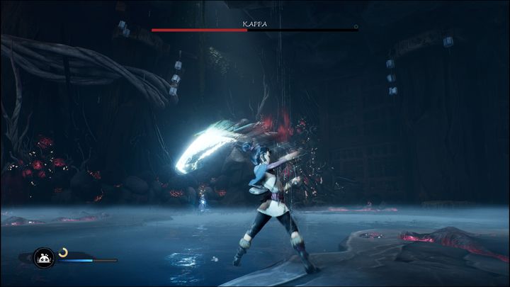 Miejcie na uwadze, że po zestunowaniu bossa, jest on wrażliwy na ataki przez dobre 5 sekund - Kena Bridge of Spirits: Kappa - boss, jak pokonać? - Kena Bridge of Spirits - poradnik do gry