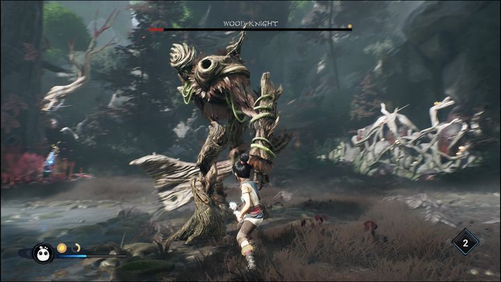 To co wyróżnia bossa, to jego słabe punkty - Kena Bridge of Spirits: Wood Knight - boss, jak pokonać? - Kena Bridge of Spirits - poradnik do gry