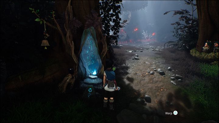 Po oczyszczeniu przeszkód, powinniście udać się w górę, a następnie zacząć wspinać się po ścianach - Kena Bridge of Spirits: Help Taro - solucja, opis przejścia - Kena Bridge of Spirits - poradnik do gry