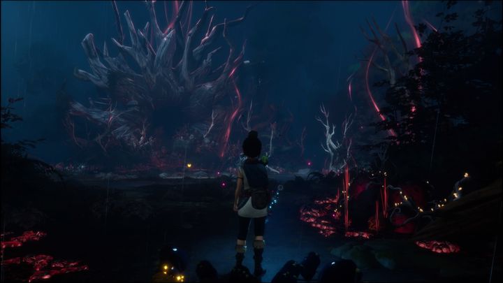 Aura lasu zmieni się na bardziej mroczną - Kena Bridge of Spirits: Help Taro - solucja, opis przejścia - Kena Bridge of Spirits - poradnik do gry