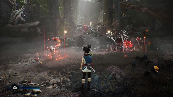 W głębi lasu znajdować się będzie obszar spaczony - Kena Bridge of Spirits: Find Rusu - solucja, opis przejścia - Kena Bridge of Spirits - poradnik do gry