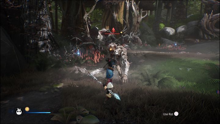 Na koniec pojawi się potężniejszy wróg, który potrafi zadać duże obrażenia - Kena Bridge of Spirits: Find Rusu - solucja, opis przejścia - Kena Bridge of Spirits - poradnik do gry