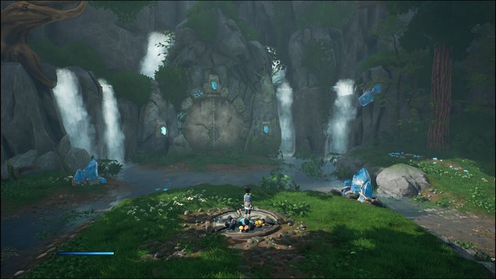 Gdy cutscenka się skończy, udajcie się w lewą część lasu - Kena Bridge of Spirits: Find Rusu - solucja, opis przejścia - Kena Bridge of Spirits - poradnik do gry