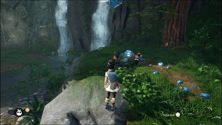 Umieśćcie go w miejscu widocznym na zdjęciu, następnie wróćcie na platformę i skorzystajcie z Pulse - Kena Bridge of Spirits: Find Rusu - solucja, opis przejścia - Kena Bridge of Spirits - poradnik do gry