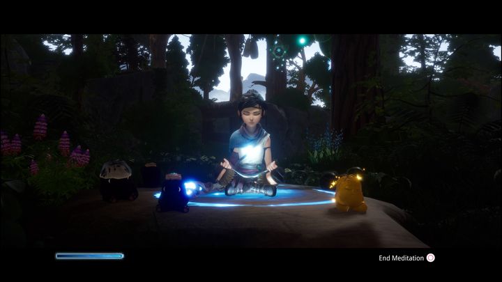 Gdy skorzystacie z medytacji, wróćcie do miejsca, gdzie zobaczyliście zniszczony most - Kena Bridge of Spirits: Taros Fear - solucja, opis przejścia - Kena Bridge of Spirits - poradnik do gry