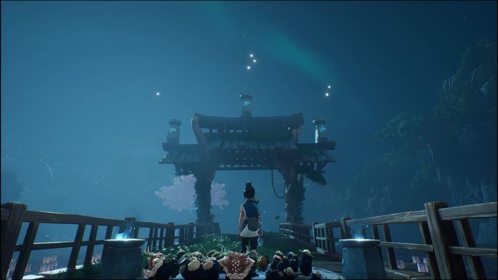 Ustańcie na platformie, znajdującej się na środku mostu - Kena Bridge of Spirits: Warrior Path - solucja, opis przejścia - Kena Bridge of Spirits - poradnik do gry