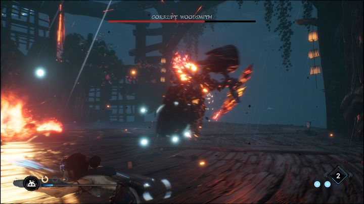 Czasem będziecie musieli powtórzyć zniszczenie kryształu, gdyż boss szybko będzie próbował odnowić jego działanie, aby skorzystać z pełnej puli ataków - Kena Bridge of Spirits: Corrupt Woodsmith - boss, jak pokonać? - Kena Bridge of Spirits - poradnik do gry