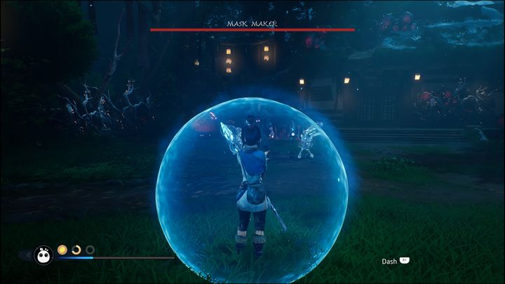 Boss co jakiś czas tworzy również kilku mniejszych przeciwników, aby pomogli mu w walce - Kena Bridge of Spirits: Mask Maker - boss, jak pokonać? - Kena Bridge of Spirits - poradnik do gry