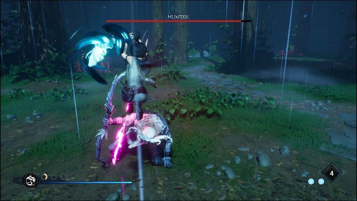 Jest to idealna okazja, aby dać odświeżyć się wszystkim strzałom, podejść do bossa i zaatakować mocniejszymi atakami za pomocą Rot - Kena Bridge of Spirits: Hunter - boss, jak pokonać? - Kena Bridge of Spirits - poradnik do gry