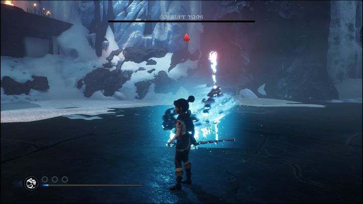 Najważniejszym jest, aby w walce z Corrupt Toshi, być bardzo agresywnym i ciągle go atakować - Kena Bridge of Spirits: Corrupt Toshi - boss, jak pokonać? - Kena Bridge of Spirits - poradnik do gry