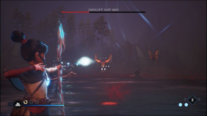 Na arenie ponadto pojawiać się będą słabsi przeciwnicy, jednakże bardzo utrudniają walkę z Corrupt Rot God - Kena Bridge of Spirits: Corrupt Rot God - boss, jak pokonać? - Kena Bridge of Spirits - poradnik do gry