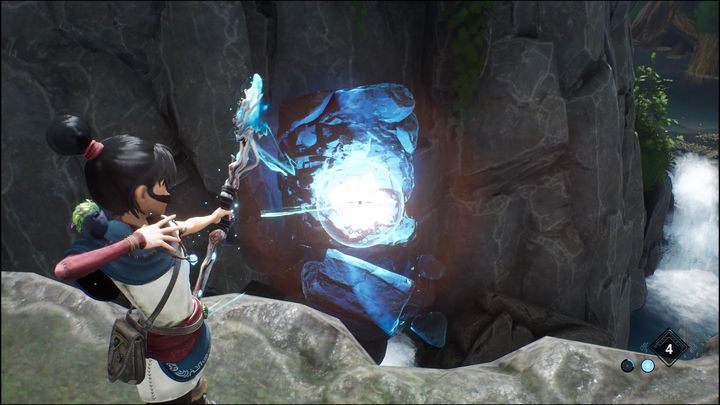 Aby odblokować to trofeum, będziecie musieli posiadać zarówno łuk jak i bomby, które odblokujecie później, podczas wykonywania głównych misji - Kena Bridge of Spirits: Snajper (Sharpshooter) - jak zdobyć trofeum? - Kena Bridge of Spirits - poradnik do gry