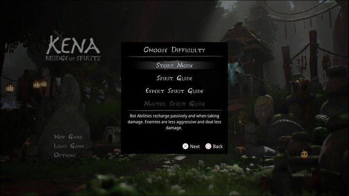 O ile pierwsze trzy poziomy sugerują poziom łatwy, średni oraz trudny, to ostatni jest prawdziwym testem Waszych umiejętności - Kena Bridge of Spirits: Master Difficulty - jak odblokować? - Kena Bridge of Spirits - poradnik do gry