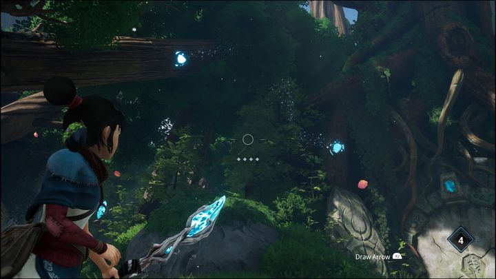 Aby je otworzyć, musicie strzelić precyzyjnie w klejnoty - Kena Bridge of Spirits: Taros Love - solucja, opis przejścia - Kena Bridge of Spirits - poradnik do gry