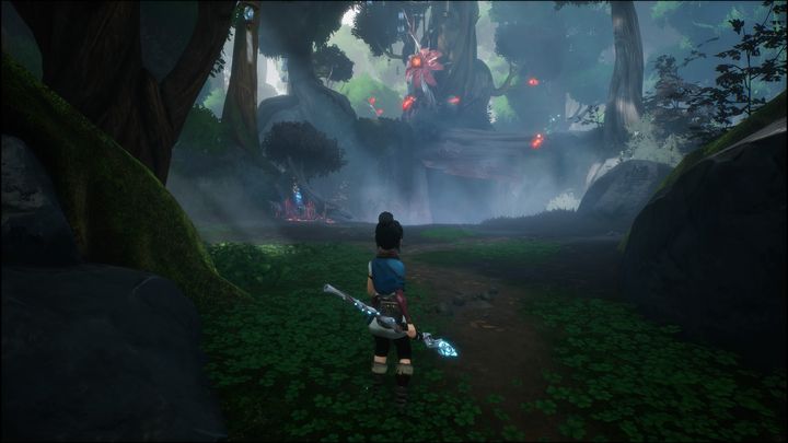 Kierując się w stronę Wood Shrine, Waszym zadaniem będzie pokonanie pojawiających się przeciwników - Kena Bridge of Spirits: Taros Love - solucja, opis przejścia - Kena Bridge of Spirits - poradnik do gry