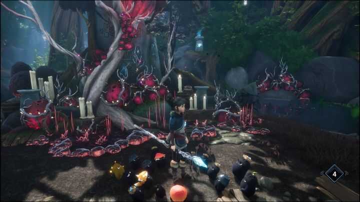 Aby tego uniknąć, udajcie się w stronę świec - Kena Bridge of Spirits: Taros Love - solucja, opis przejścia - Kena Bridge of Spirits - poradnik do gry