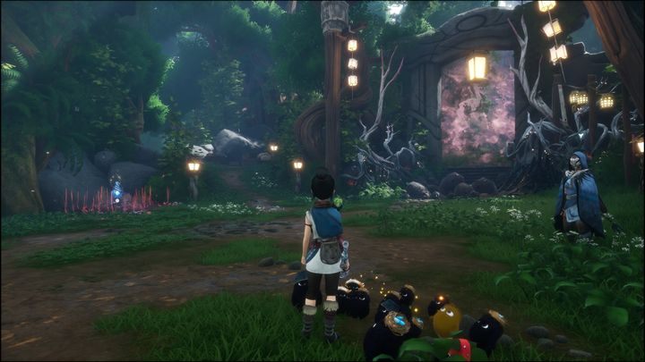 Najszybciej będzie skorzystać z Warp Stone, aby przeteleportować się blisko tejże bramy - Kena Bridge of Spirits: Taros Regret - solucja, opis przejścia - Kena Bridge of Spirits - poradnik do gry