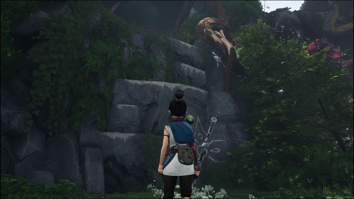 Po lewej stronie zaś, znajduje się wzniesienie, na które możecie się wspiąć - Kena Bridge of Spirits: Taros Regret - solucja, opis przejścia - Kena Bridge of Spirits - poradnik do gry