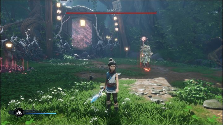 Mage już w pierwszej kolejności przyzwie trzech przeciwników walczących w zwarciu - Kena Bridge of Spirits: Mage - boss, jak pokonać? - Kena Bridge of Spirits - poradnik do gry