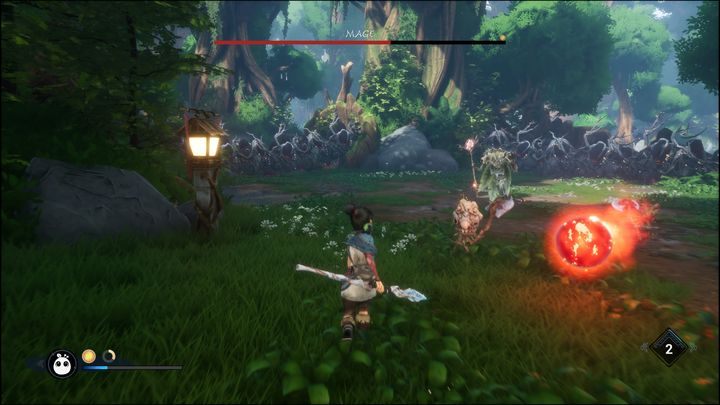 Mage można pokonać w głównej mierze walcząc na dystans - Kena Bridge of Spirits: Mage - boss, jak pokonać? - Kena Bridge of Spirits - poradnik do gry