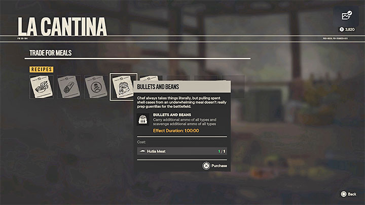 Dzięki kantynie możecie zużywać mięso zwierząt oraz ryby do tworzenia posiłków gwarantujących tymczasowe premie do statystyk - Far Cry 6: Polowania na zwierzęta, łowienie ryb - Far Cry 6 - poradnik do gry