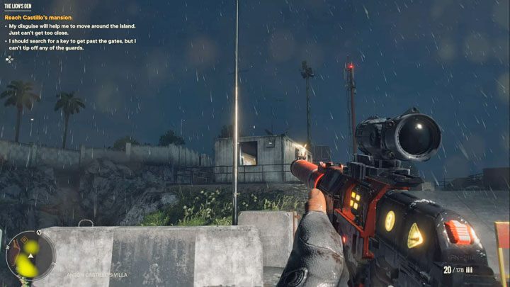 Zignorujcie chwilowo bramę posiadłości, bo wejście do niej jest zamknięte - Far Cry 6: W jaskini lwa (The Lions Den) - solucja, opis przejścia - Far Cry 6 - poradnik do gry