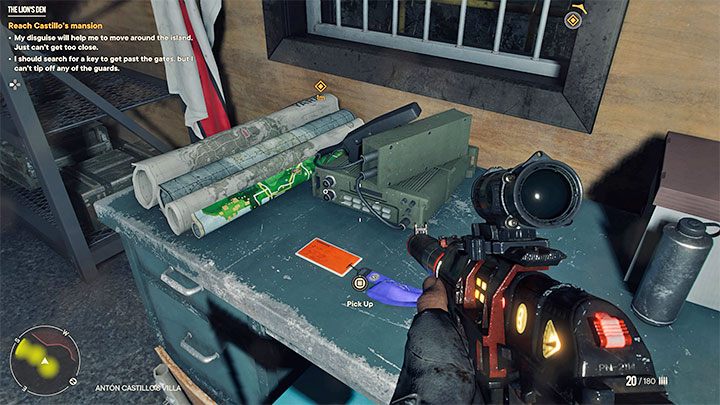 Wewnątrz małego budynku znajdziecie kartę dostępu - Estate Master Keycard - Far Cry 6: W jaskini lwa (The Lions Den) - solucja, opis przejścia - Far Cry 6 - poradnik do gry