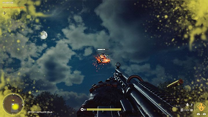 Oprócz walk z żołnierzami spodziewajcie się również pojawienia się co najmniej jednego wrogiego śmigłowca, który zacznie krążyć nad willą - Far Cry 6: W jaskini lwa (The Lions Den) - solucja, opis przejścia - Far Cry 6 - poradnik do gry