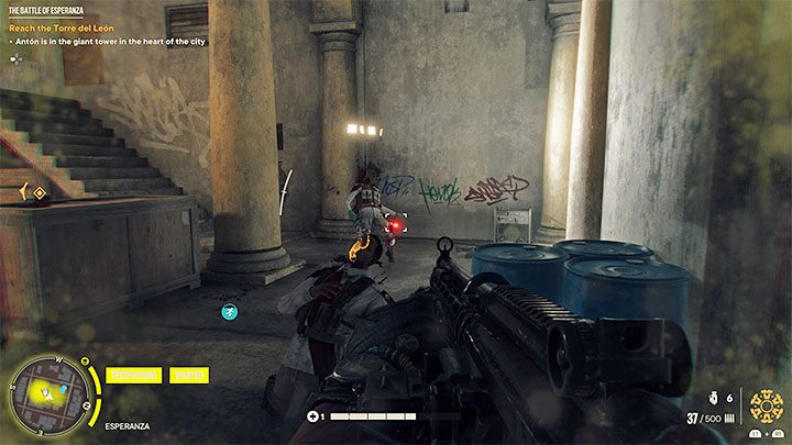 W dalszej fazie przemarszu spodziewajcie się konieczności rozgrywania niektórych walk na krótkim dystansie - Far Cry 6: Bitwa o Esperanzę (The Battle of Esperanza) - solucja, opis przejścia - Far Cry 6 - poradnik do gry