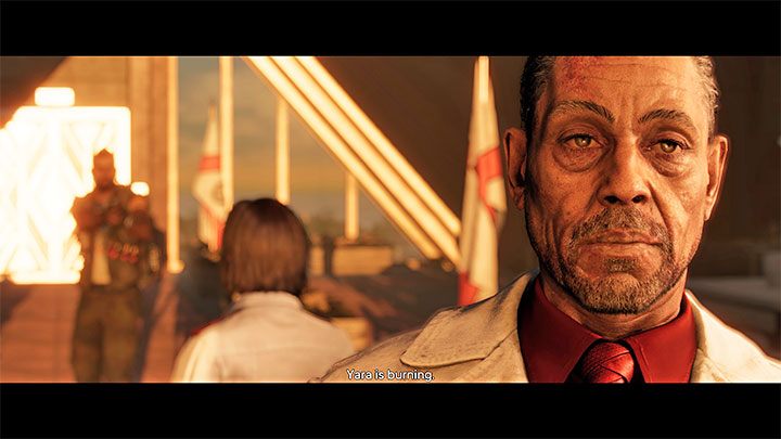 Do konfrontacji z Antonem Castillo i jego synem dochodzi w końcowej części operacji Bitwa o Esperanzę, a konkretnie po dotarciu na najwyższe piętro wieżwca Torra del Leon w Esperanzie - Far Cry 6: Główne zakończenie - Far Cry 6 - poradnik do gry