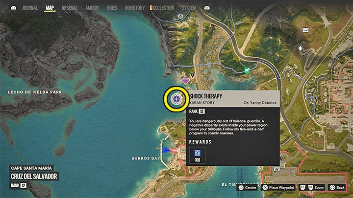 Zleceniodawcą tego pobocznego zadania jest doktor Yanny Dabolos, którego możecie znaleźć w Cape Santa Maria w podregionie Cruz Del Salvador w Valle De Oro - Far Cry 6: Terapia wstrząsowa (Shock Therapy) - solucja, opis przejścia - Far Cry 6 - poradnik do gry