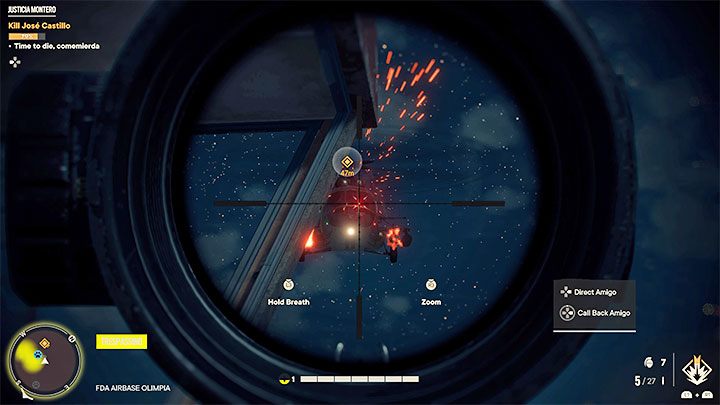 Tuż po rozpoczęciu starcia z bossem proponujemy jak najszybciej opuścić pomieszczenie wieży kontrolnej, bo jest ono całkowicie oszklone i w rezultacie moglibyście stać się łatwym celem do ataku dla helikoptera - Far Cry 6: Justicia Montero - solucja, opis przejścia - Far Cry 6 - poradnik do gry