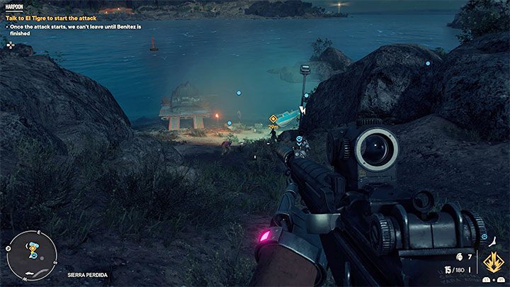 Opisywana operacja pojawi się w Waszym dzienniku po ukończeniu kilku poprzednich głównych questów z regionu El Este - Skarb narodu, Obsługa hotelowa i Knuckleball - Far Cry 6: Harpun (Harpoon) - solucja, opis przejścia - Far Cry 6 - poradnik do gry