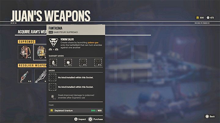 Dla przypomnienia suprema to plecaki oferujące różne specjalne ataki - Far Cry 6: Nowy sprzęt - jak zdobywać? - Far Cry 6 - poradnik do gry