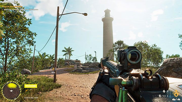 Musicie teraz dla odmiany wyruszyć w stronę latarni morskiej (Roncali Lighthouse) znajdującej się na południowym krańcu prywatnej wyspy - Far Cry 6: Napoleon El Pequeno - solucja, opis przejścia - Far Cry 6 - poradnik do gry