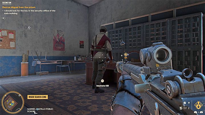 Polecamy skradać się na obrzeżach więzienia po to żeby trzymać się z dala od pola widzenia większości napotykanych przeciwników - Far Cry 6: Drugi syn (Second Son) - solucja, opis przejścia - Far Cry 6 - poradnik do gry