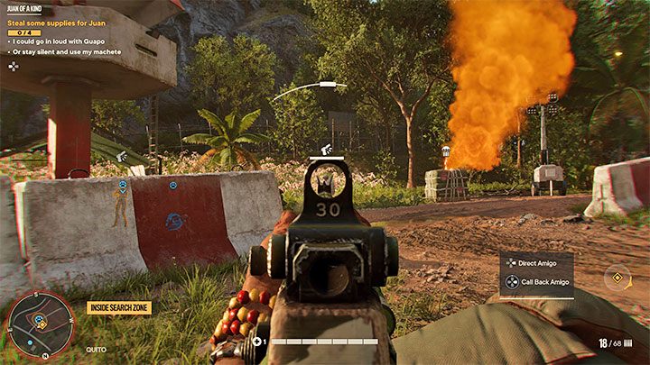Z Juanem dotrzecie do niewielkiego wrogiego posterunku i otrzymacie zadanie pozyskania składowanych w nim unikalnych zapasów - Far Cry 6: Jedyny taki Juan (Juan of a Kind) - solucja, opis przejścia - Far Cry 6 - poradnik do gry