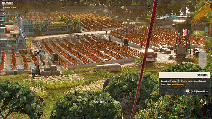 Musisz wyruszyć śladem Julio do miejsca, w którym rozegrana zostanie najważniejsza część misji - to obóz jeniecki Viviro (Viviro Prison Camp) - Far Cry 6: Ogień i furia (Fire and Fury) - solucja, opis przejścia - Far Cry 6 - poradnik do gry