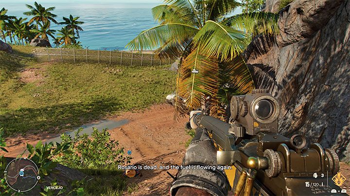 Niezależnie od okoliczności zamordowania Rosario musicie zgubić pościg i w tym celu najlepiej jest wysiąść z czołgu po wyeliminowaniu wszystkich okolicznych wrogów - Far Cry 6: Paliwo dla rewolucji (Fuel the Revolution) - solucja, opis przejścia - Far Cry 6 - poradnik do gry