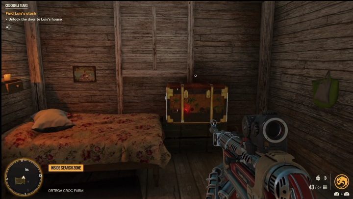 Po otwarciu drzwi zobaczycie skrzynie - Far Cry 6: Krokodyle łzy - Wyprawy po skarby (Madrugada) - Far Cry 6 - poradnik do gry