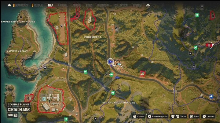 Podregion: Costa Del Mar - Far Cry 6: Madrugada, Ukryte opowieści - lista - Far Cry 6 - poradnik do gry