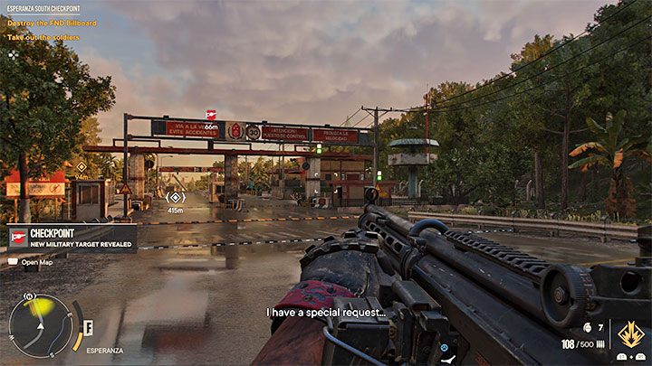 Musicie dotrzeć na plac El Presidente Square, na którym znajduje się wielki posąg tyrana - jest to obszar na południe od miasta Esperanza i musicie liczyć się z tym, że w drodze do celu napotkacie co najmniej jeden wrogi posterunek - Far Cry 6: Podżegaczka (Firebrand) - solucja, opis przejścia - Far Cry 6 - poradnik do gry