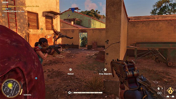 Cały czas trzymajcie się blisko Camili i podążajcie za nią ściśle narzuconą trasą przeprawy przez miasto - Far Cry 6: Zachód słońca (Sundown) - solucja, opis przejścia - Far Cry 6 - poradnik do gry