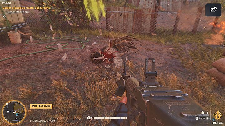 W trakcie eksploracji farmy spodziewajcie się kolejnych walk z kogutami i tak samo jak w poprzedniej misji Elvisa będą one niestety wyjątkowo silne i wytrzymałe - Far Cry 6: Na miękko (Over Easy) - solucja, opis przejścia - Far Cry 6 - poradnik do gry