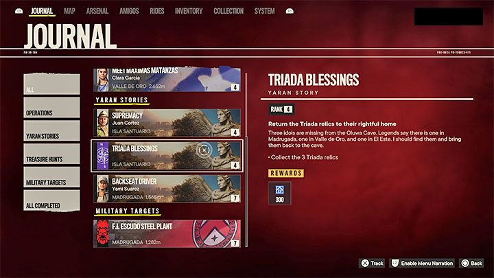 Sposób odblokowania: Ukończ yarańską opowieść Błogosławieństwo Triady - Far Cry 6: Trofea/Osiągnięcia - lista - Far Cry 6 - poradnik do gry